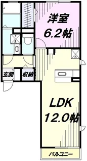 グレイス色葉【2階】の間取り