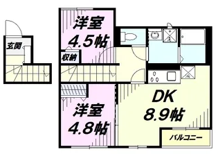 ピュアオール【2階】の間取り