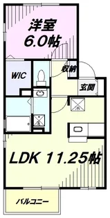 フェリスタ経塚【2階】の間取り