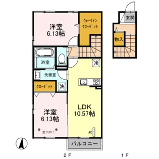 グランシエル・K【2階】の間取り
