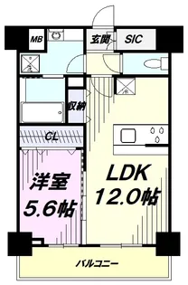 ラ・ベレッツァ フェリオ【4階】の間取り