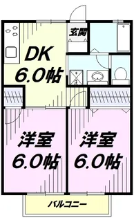 メイプルコート立川【1階】の間取り