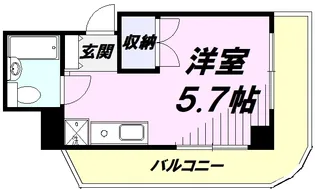 第26クリスタルマンション 【5階】の間取り