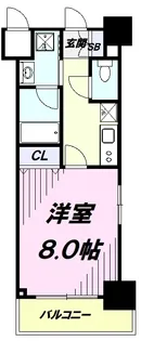 ベルヴュコート立川【7階】の間取り