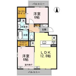 カーサ・ペーラ【1階】の間取り