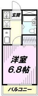 フェニックス拝島【213号室】の間取り