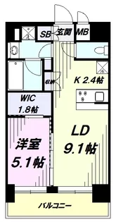 キングストンパレス立川【4階】の間取り