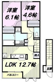 セッテ ルーチェ【2階】の間取り