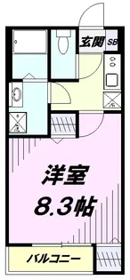 SHINE INICIO【2階】の間取り