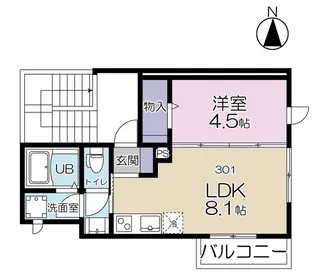 Myサンライズ【301号室】の間取り