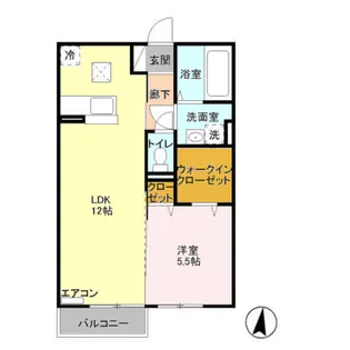 ボナール【1階】の間取り