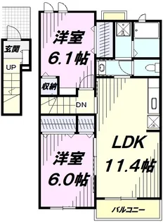 セルフィーユ【202号室】の間取り