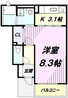 メゾン・リュミエール【1階】の間取り