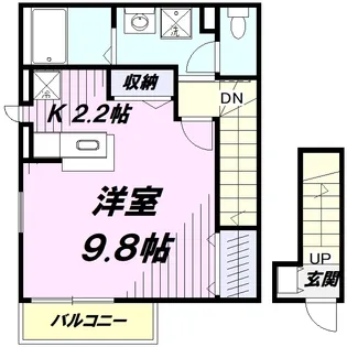 ローズガーデン【2階】の間取り