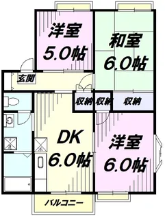 サニープラザB棟【2階】の間取り