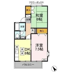 ストークコートN【1階】の間取り