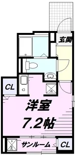インハーリット【1階】の間取り
