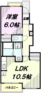 ヴィラ・プリムローズ【1階】の間取り