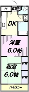 マンションブルーバード【4階】の間取り