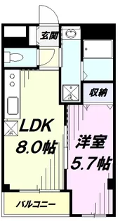 グリー玉川上水【2階】の間取り