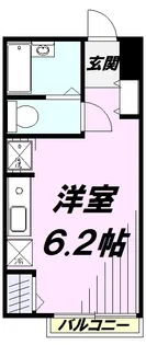立川パークサイド【2階】の間取り