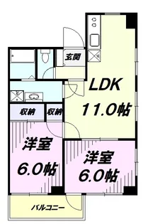 第2アーク山﨑【1階】の間取り