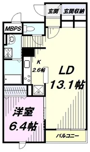 オーシャン幸 SC【2階】の間取り