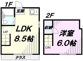 サンビームモロオカ第二【1階】の間取り
