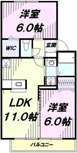 メゾン・ド・GEN【2階】の間取り