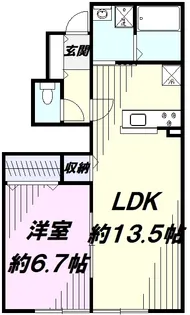 メゾン・パルⅡ【1階】の間取り