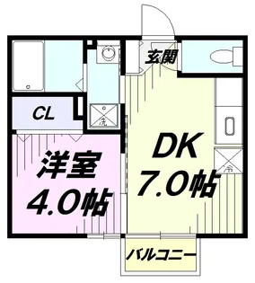 ニューローズガーデン【2階】の間取り