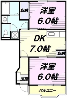 リヴィエール ノール【1階】の間取り