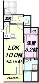 パルメゾン ロータス【1階】の間取り