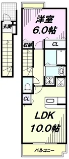 サンハイツ【2階】の間取り