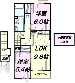 ベル ジュネス Ⅰ【2階】の間取り