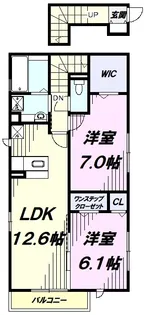 グランド リベルテ【2階】の間取り