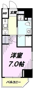 レジディア国立【9階】の間取り