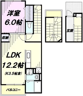 ベル フィオーレ【3階】の間取り