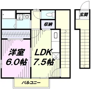 アムール Sakura【2階】の間取り