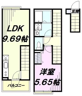 カインドネス立川【2階】の間取り