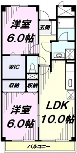 レジデンスT.K【2階】の間取り