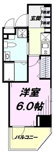 レジディア国立【6階】の間取り