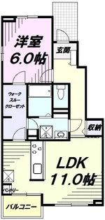 サン・ブライトC館【1階】の間取り