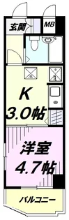 ヘリオス378立川 【4階】の間取り