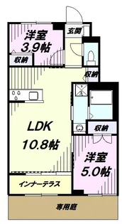 ヴェネチアン(Venetian)【1階】の間取り