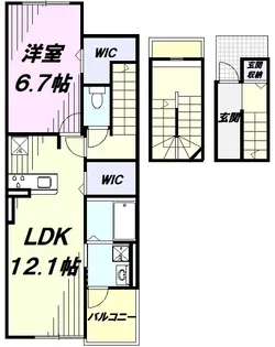 メゾン・ボヌール Ⅲ【3階】の間取り