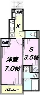 ヴィラ アルメリア Ⅱ【1階】の間取り