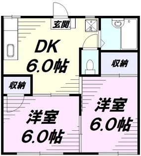 コーポストーク【1階】の間取り