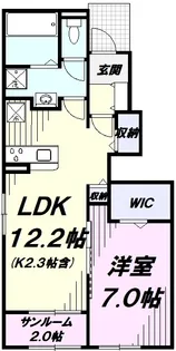 レモネンドアプル【1階】の間取り