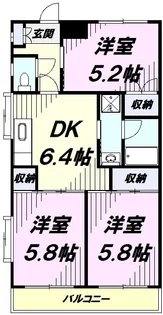 藤ハイツ【2階】の間取り